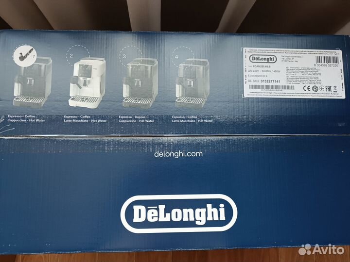 Кофемашина автоматическая Delonghi ecam220.60.b