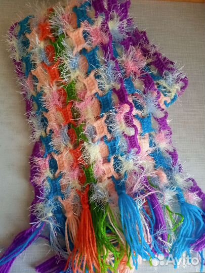 Вязанный шарф ручная работа