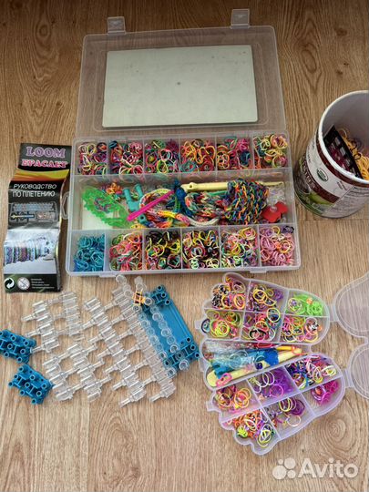 2 больших набора резиночек для плетения