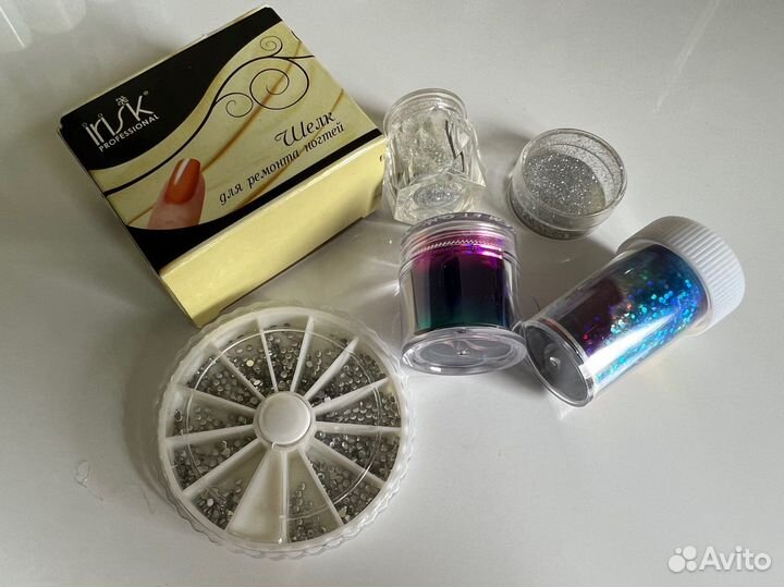 Фольга, блестки, стразы для ногтей
