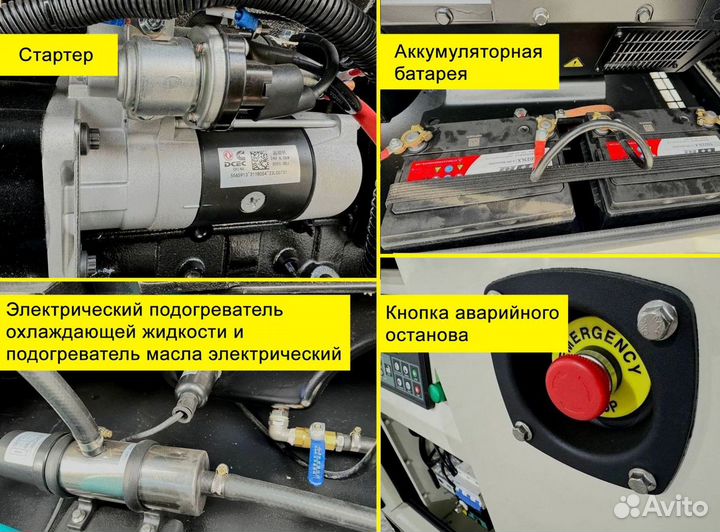 Дизельный генератор 15, 30, 50, 100, 120, 150, 200