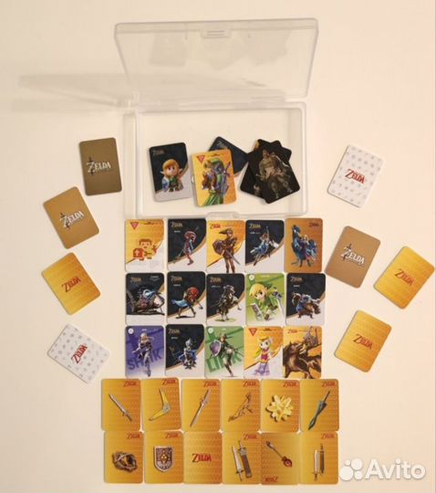 Карточки Amiibo Zelda Tears of Kingdom 40 шт