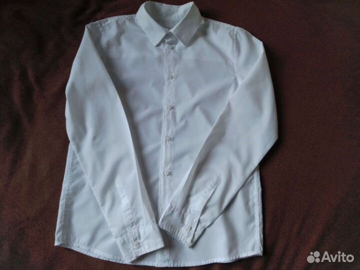 Рубашка белая на 158