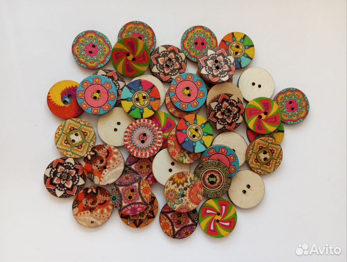 Пуговицы этнические бохо