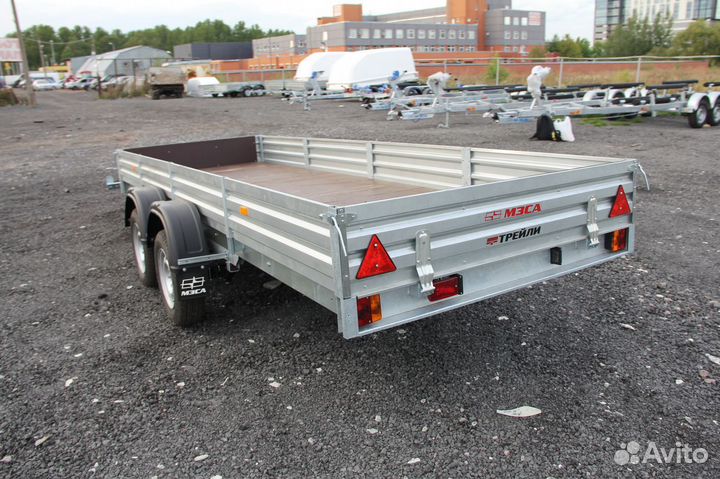 Легковой двухосный прицеп 4.6х1.5 м (оцинкованный)