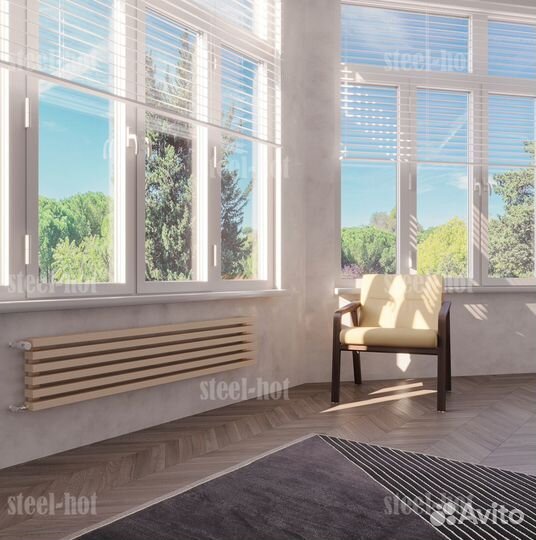 Вертикальный дизайнерский радиатор Steel-Hot от пр