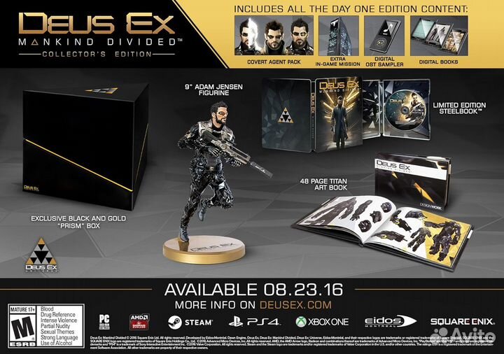 Deus ex mankind divided collector's edition ps4