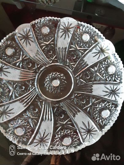 Хрустальное блюдо