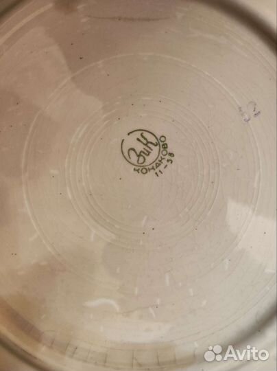 Тарелка зик СССР плоская 24см 3шт набор