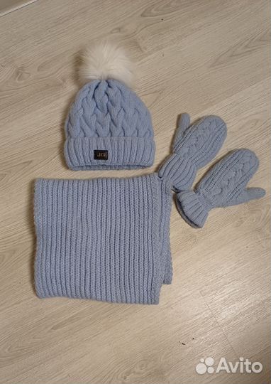 Шапка снуд варежки платки, шарфы