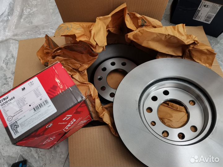 Тормоза передние TRW Опель Астра Зафира Мерива