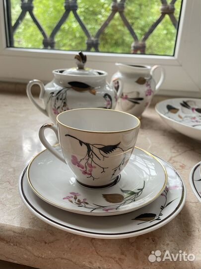 Кофейный сервиз лфз Весенние голоса СССР