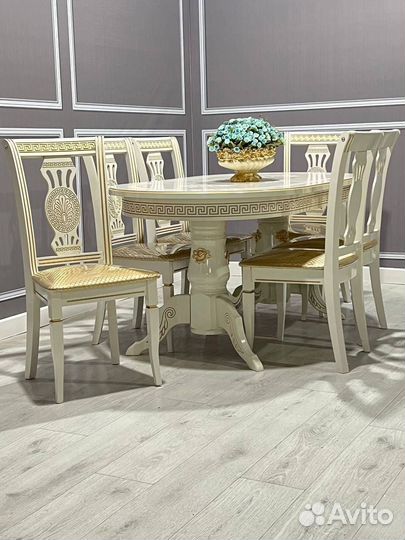 Комплект стол 6 стульев