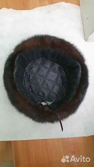 Мужская шапка норковая новая 61 размер