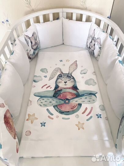 Бортики в кроватку новые