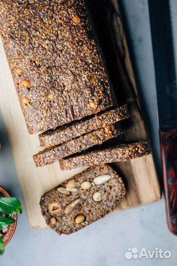 Хлеб, хлебцы без глютена из проростков Палео хлеб