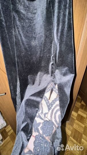 Велюровое платье