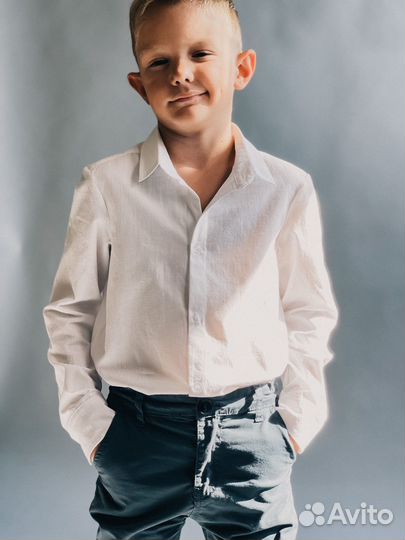 Рубашка белая для школы/школьная