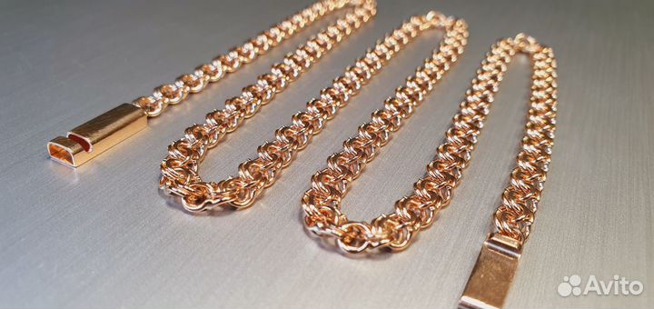 Новая Золотая Цепь Бисмарк 23гр Au 585