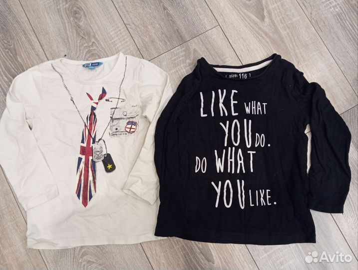 Два лонгслива 116 см