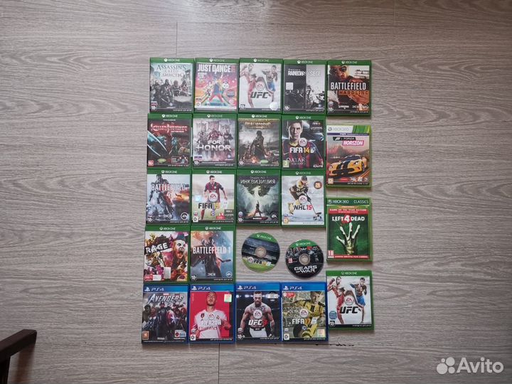 Игры Xbox One ps 4 диски