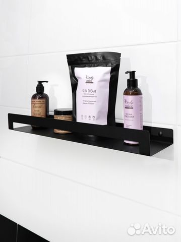 Полка для ванной металлическая