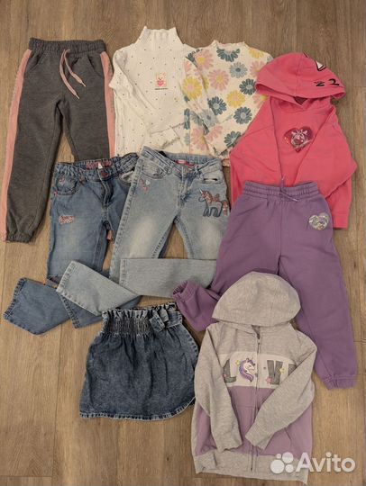 Пакет фирменных вещей для девочки 116-122