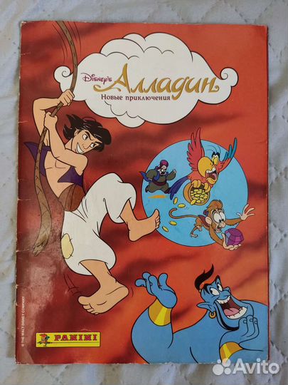 Panini панини альбом для наклеек Алладин