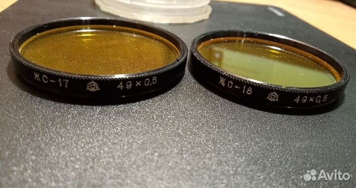 Светофильтры жс. О. Г. Кассеты для фотопленки СССР