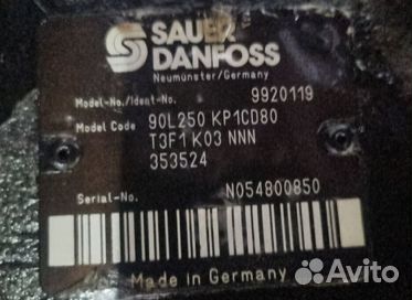 Аксиально-поршневой насос danfoss sauer model 9920