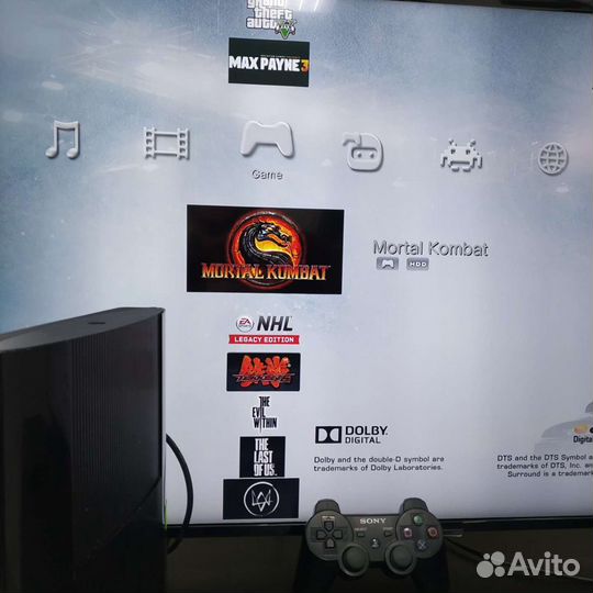 Sony playstation 3 ss прошитая +7игр