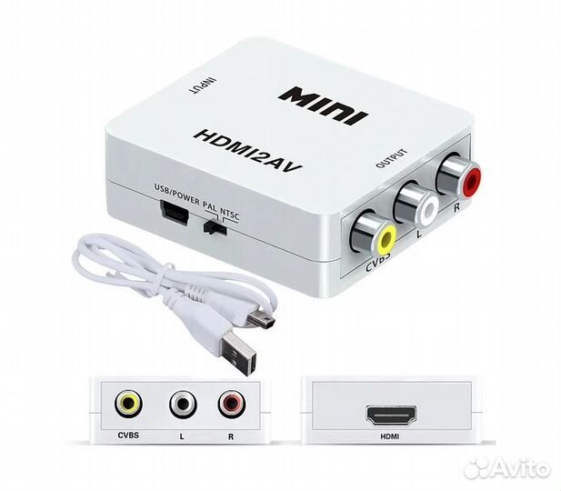 Адаптер аудио-видео premier 5-984, hdmi f- 3хrca f