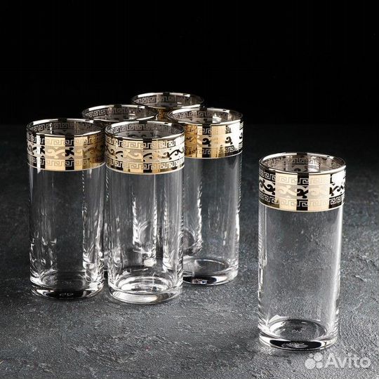 Набор стаканов для коктейля «Версаче», 290 мл, 6 ш