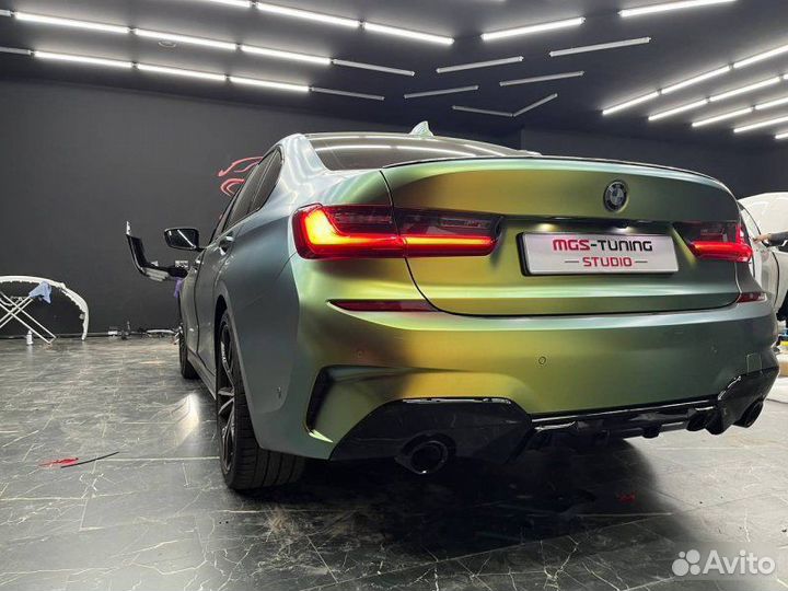 Диффузор стиль M-Performance Competition BMW 3 G20