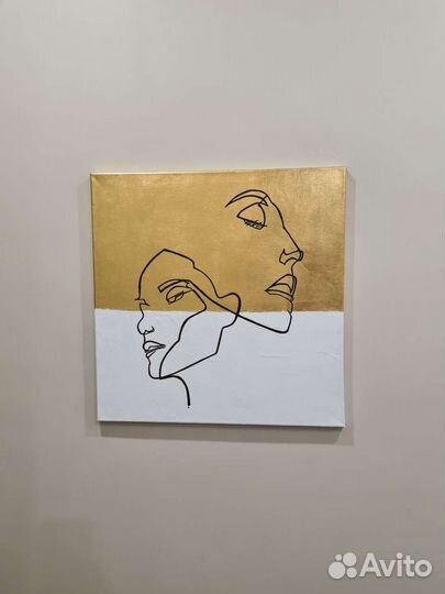 Интерьерная картина 2 шт поталь акрил