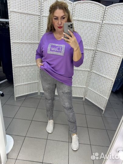 Туника со стразами турция 50-54