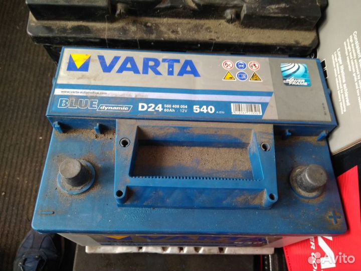 60Ач аккумулятор б/у Варта Д24