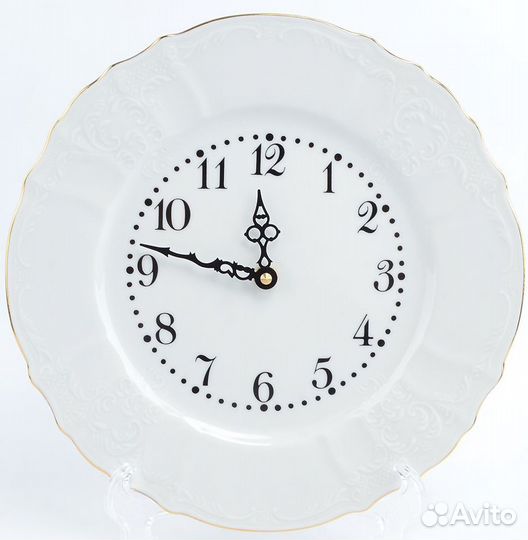 Часы из чешского фарфора Бернадот