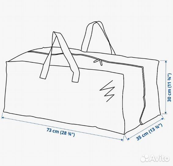 Оригинал. Сумка дорожная Фракта Икея