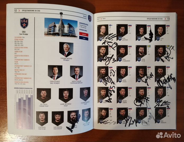 Автографы Хк ска