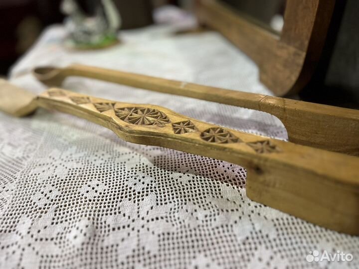 Ложка деревянная старинная