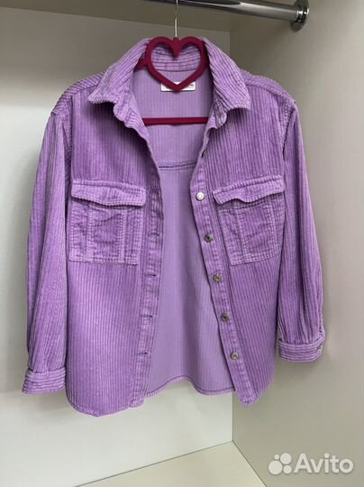 Вельветовая рубашка Zara, для девочки, р-р 140