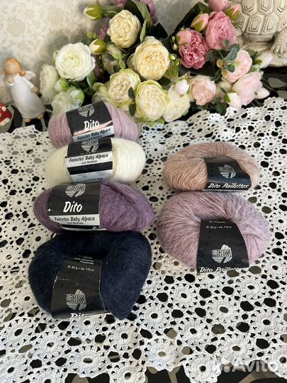 Пряжа lana grossa dito pailettes