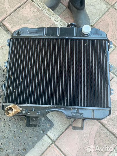 Радиатор УАЗ-452,469 медный 2-х рядный