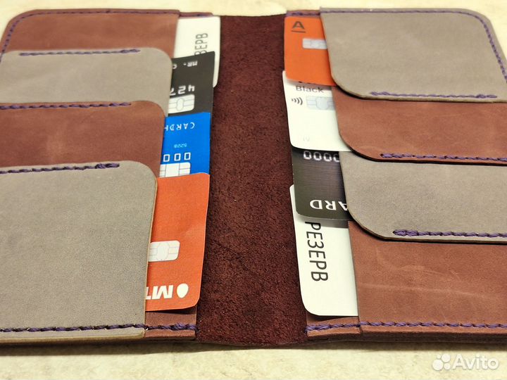 Кожаная визитница