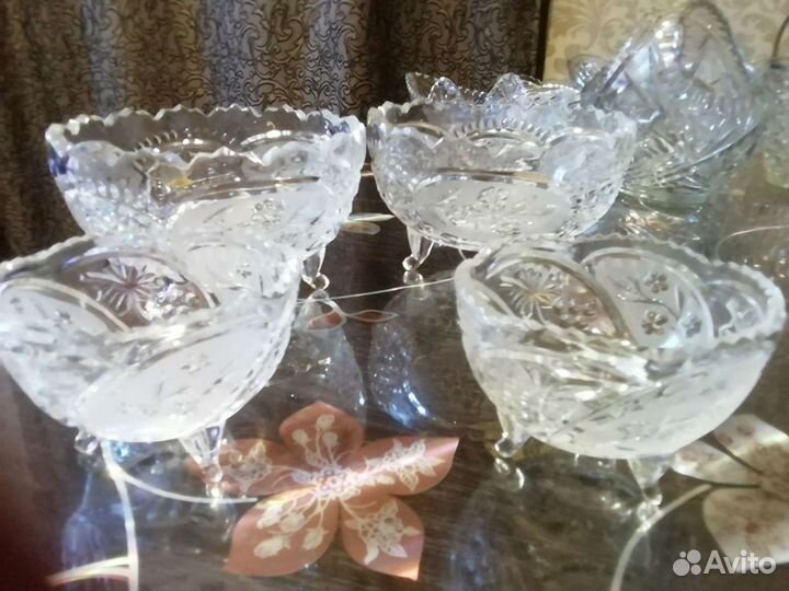 Конфетницы СССР стекло