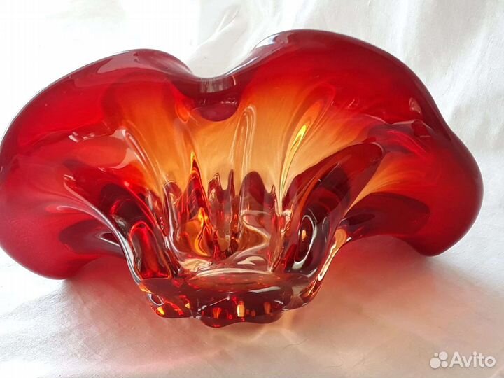 Конфетницы цветное стекло Чехия