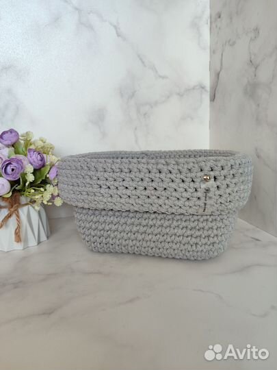 Корзина с отворотом