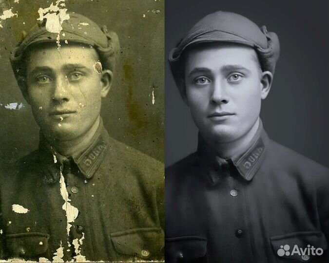 Реставрация старых фотографий, ретушь