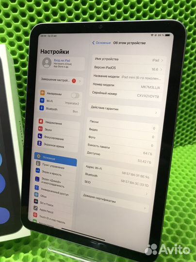 Планшет apple iPad mini 6 (30526)